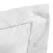 Jogo Lençol 200 Fios 100% Algodão Branco Clássico King Size com Detalhe em Branco