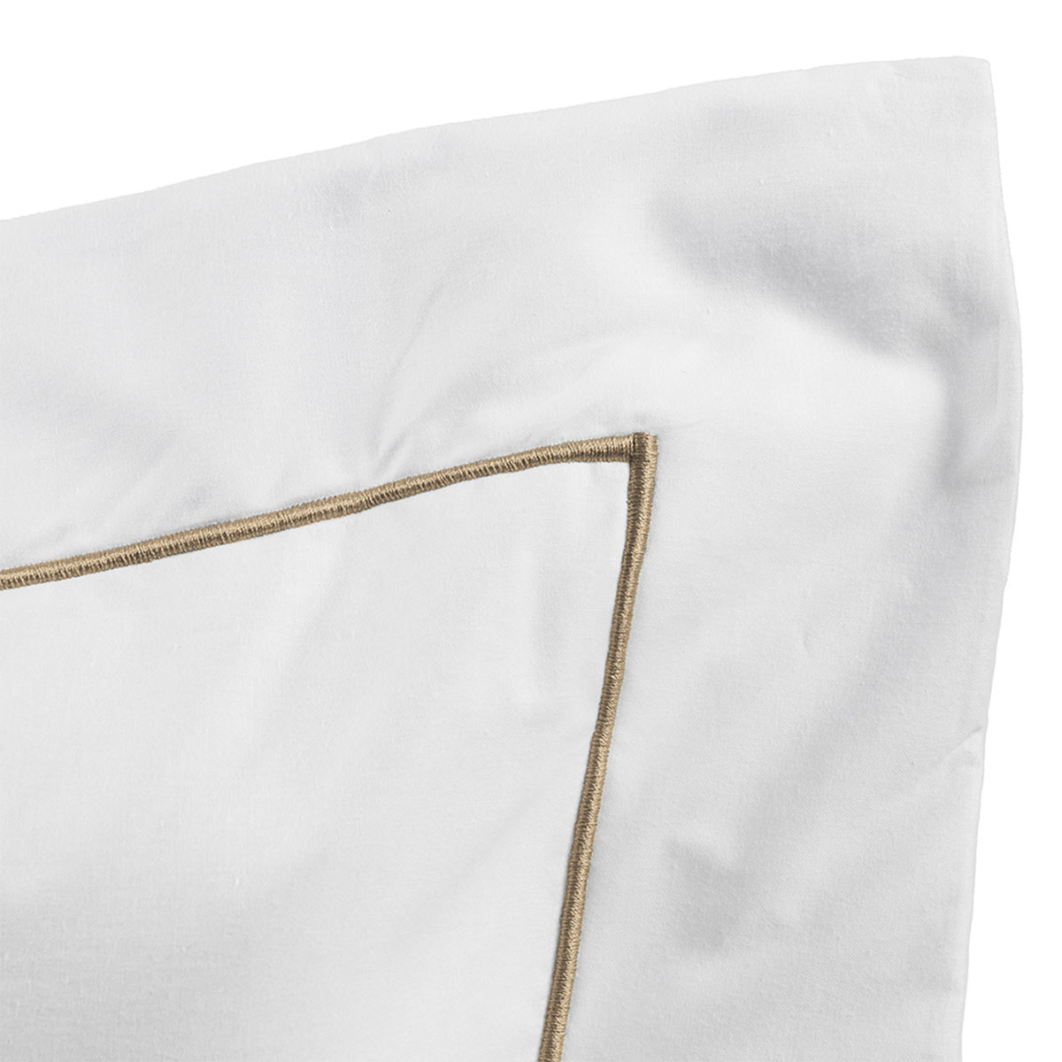 Jogo Lençol 200 Fios 100% Algodão Branco Clássico King Size com Detalhe em Dourado