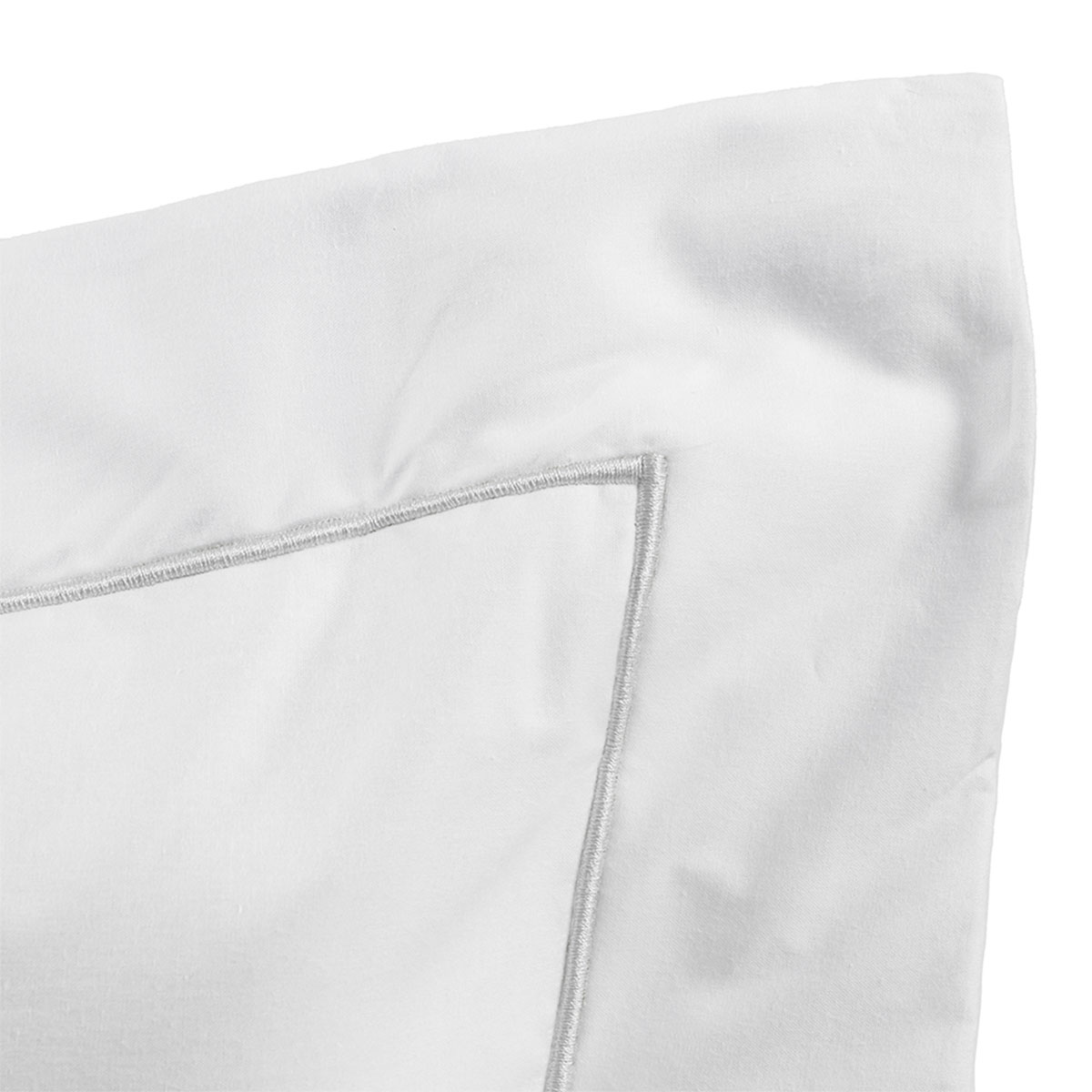 Jogo Lençol Queen Algodão 200 Fios Clássico Branco com Detalhe em Branco