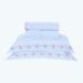 Jogo de Cama Bordado King Size Branco / Rosa 100% Algodão 200 Fios 4 Peças