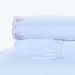 Jogo de Cama Bordado King Size Branco / Rosa 100% Algodão 200 Fios 4 Peças