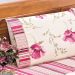 Jogo de Cama Casal 4 Peças Floral Rosa Tecido Percal 180 Fios 2,60m x 2,20m
