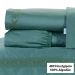 Jogo de Cama Casal Padrão 400 Fios Egípcio 100% Algodão Verde 4 Peças