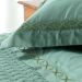 Jogo de Cama Casal Padrão 400 Fios Egípcio 100% Algodão Verde 4 Peças