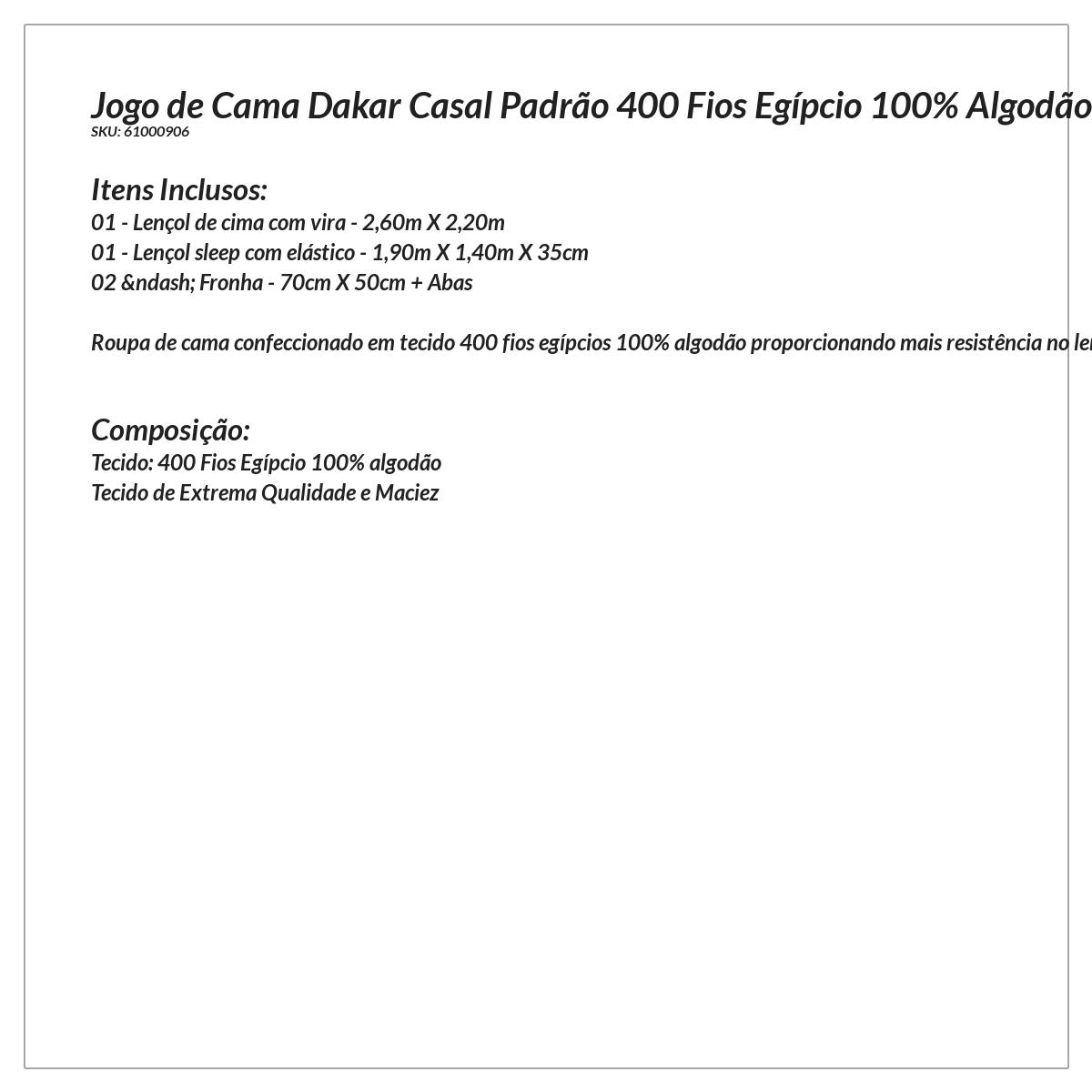 Jogo de Cama Casal Padrão 400 Fios Egípcio 100% Algodão Verde 4 Peças