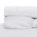 Jogo de Cama Casal Padrão Branco 400 Fios Micro Percal 4 Peças 2,60m x 2,20m