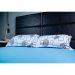 Jogo de Cama Floral Azul de Malha Casal 3 Peças 1,88m x 1,38m x 30cm Estampado