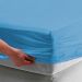 Jogo de Cama Floral Azul de Malha Casal 3 Peças 1,88m x 1,38m x 30cm Estampado