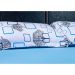 Jogo de Cama Floral Azul de Malha Casal 3 Peças 1,88m x 1,38m x 30cm Estampado