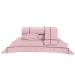 Jogo de Cama King Size Rosa 400 Fios Micro Percal 4 Peças 2,80m x 2,60m