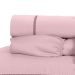 Jogo de Cama King Size Rosa 400 Fios Micro Percal 4 Peças 2,80m x 2,60m