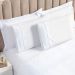 Jogo de Cama Ponto Palito Branco Casal 3 Peças Liso 160 Fios