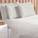 Jogo de Cama Ponto Palito Cinza Queen Size 3 Peças Liso 160 Fios