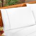 Jogo de Cama Ponto Palito Queen Size Branco 4 Peças 2,60m x 2,40m