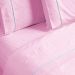 Jogo de Cama Ponto Palito Rosa Solteiro 2 Peças Liso 160 Fios