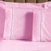 Jogo de Cama Ponto Palito Rosa Solteiro 2 Peças Liso 160 Fios