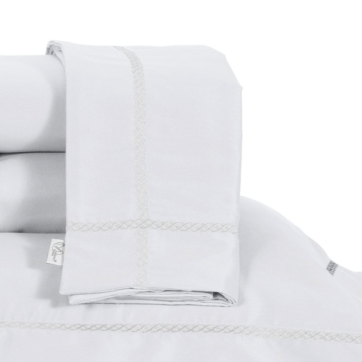 Jogo de Cama Tamanho King Size Branco 400 Fios Micro Percal 4 Peças 2,80m x 2,60m