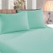 Jogo de Cama Verde Solteiro de Malha 2 Peças 1,88m x 88cm x 30cm Liso Verde
