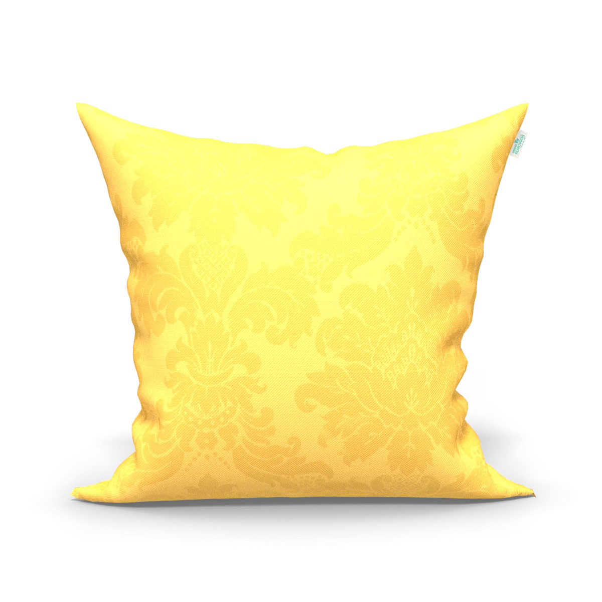 Jogo de Capa de Almofada Grande Decorativa Colorida Arabesco e Amarela 60cm x 60cm 3 Unidades com zíper