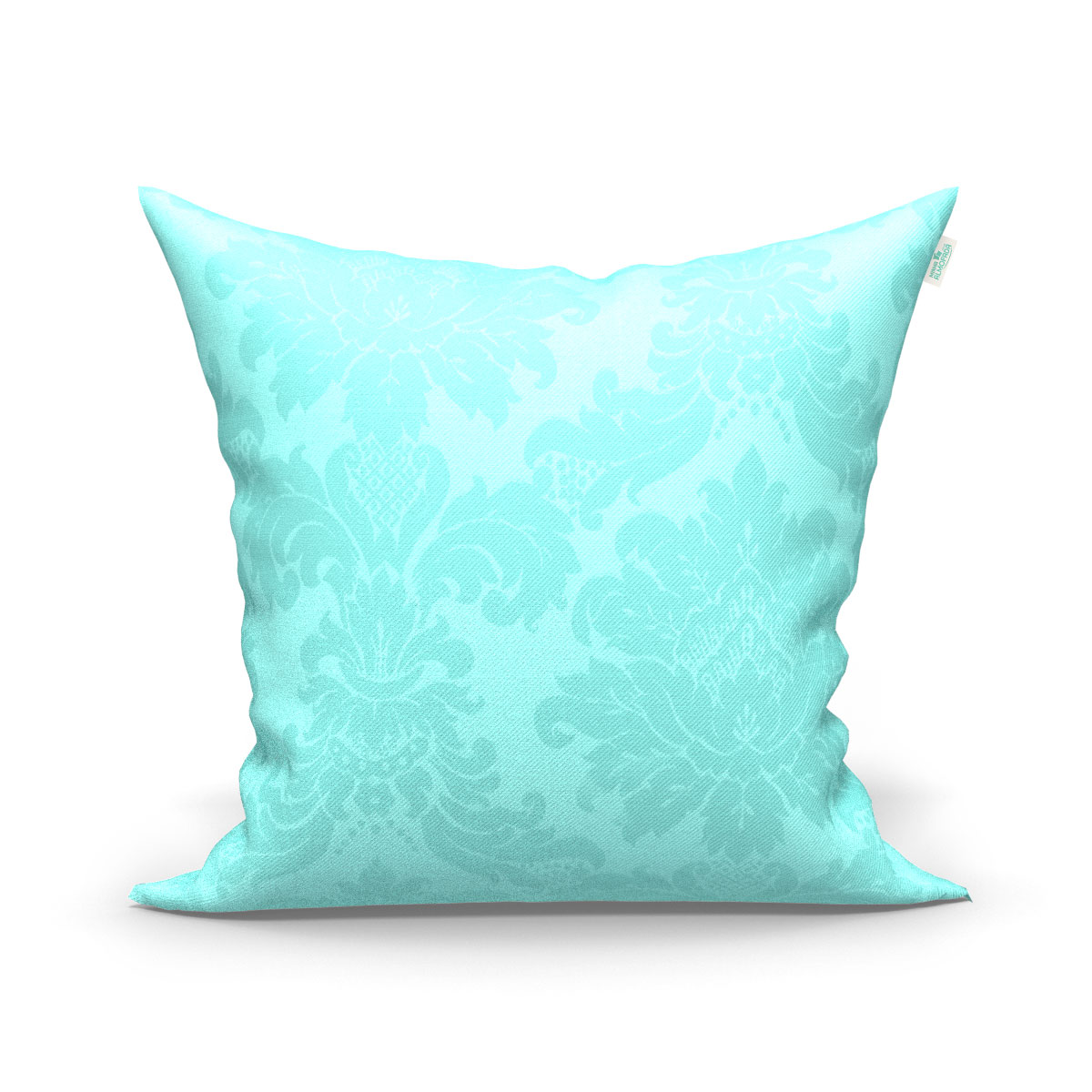 Jogo de Capa de Almofada Grande Decorativa Rosê Lisa e Azul 60cm x 60cm 3 Unidades com zíper