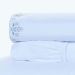 Jogo de Lençol Para Cama Queen Size Branco / Prata 100% Algodão 200 Fios 4 Peças