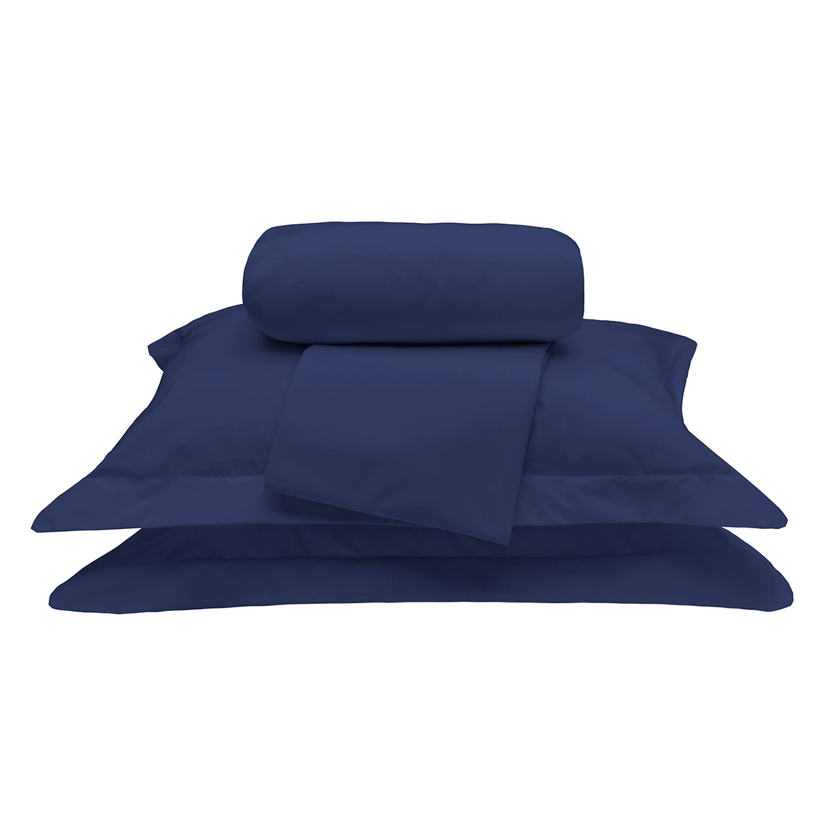 Jogo de Lençol Queen Size Azul Marinho 100% Algodão 200 Fios 3 Peças