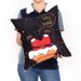 Kit Almofada Estampada Natal Decorativa Tecido Suede 3 Unidades 40cm x 40cm com Refil