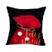 Kit Almofada Tema de Natal Decorativa Tecido Suede 3 Unidades 40cm x 40cm com Refil