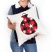 Kit Almofada para Natal 4 Unidades tecido Suede 40cm x 40cm com Refil de Silicone
