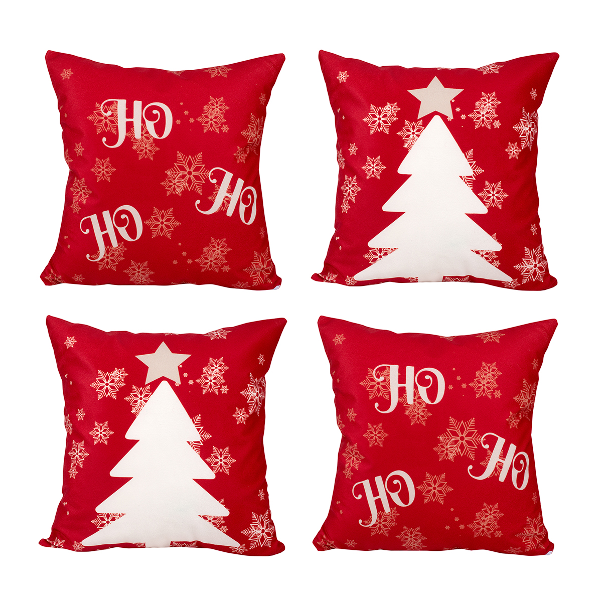 Kit Almofada para Natal Estampada Tecido Suede 40cm x 40cm com Refil