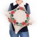 Kit Capa Almofada Decorativa Natal Estampada Tecido Suede 40cm x 40cm com zíper