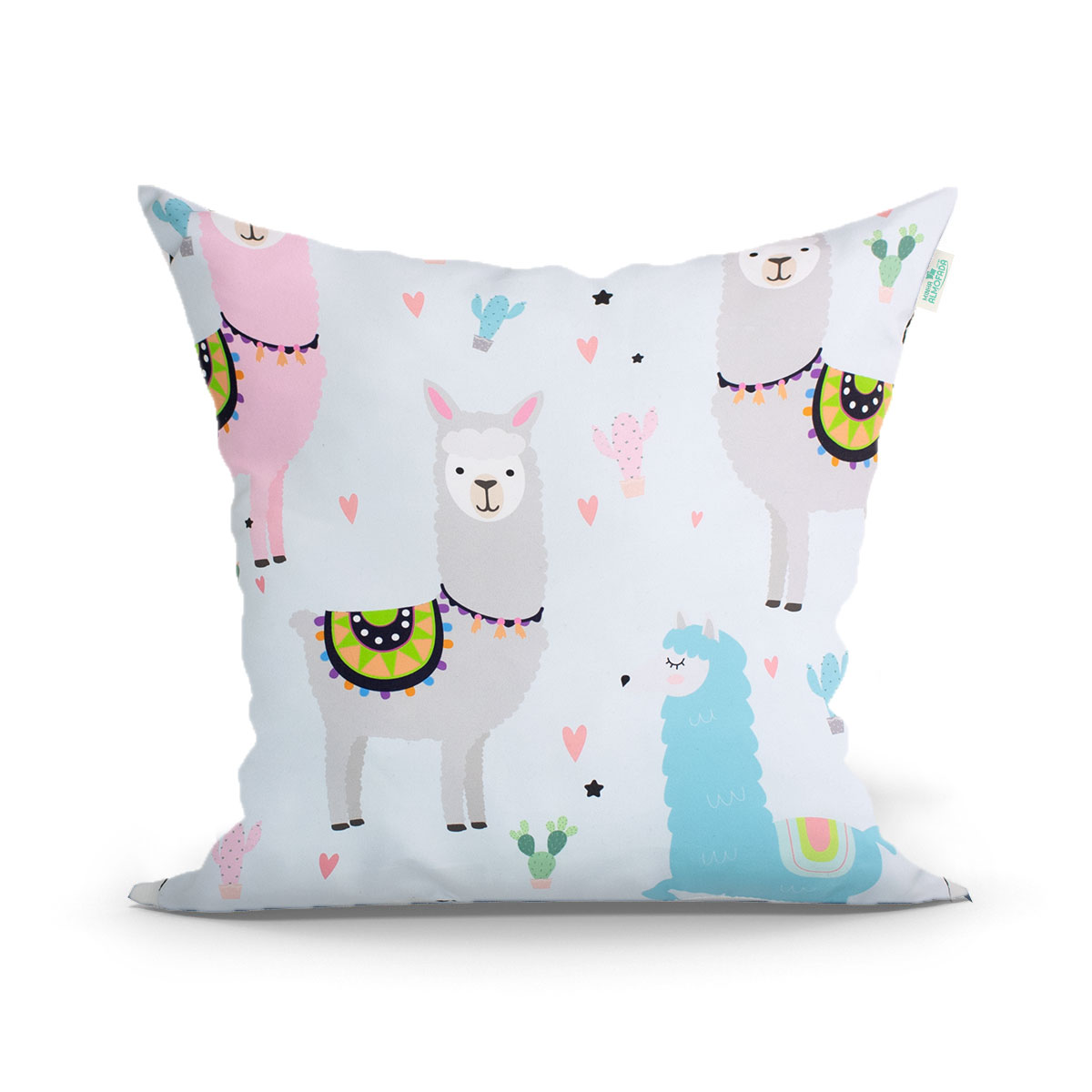 Kit Capa Almofada Estampada para Quarto 2 Unidades 45cm x 45cm com zíper Microfibra