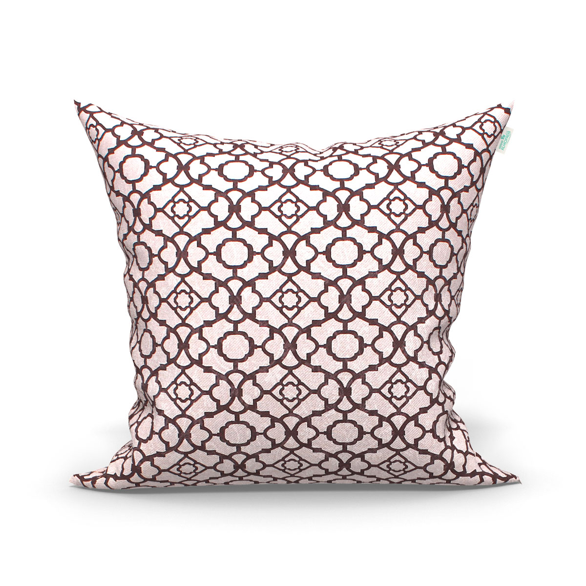 Kit Capa de Almofada Grande Decorativa Marrom Estampada 60cm x 60cm 3 Unidades com zíper para Área Externa/Sala