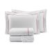Kit Cobre Leito Casal Estampado Floral Vinho 200 Fios + Jogo de Cama 100% Algodão - 7 Peças
