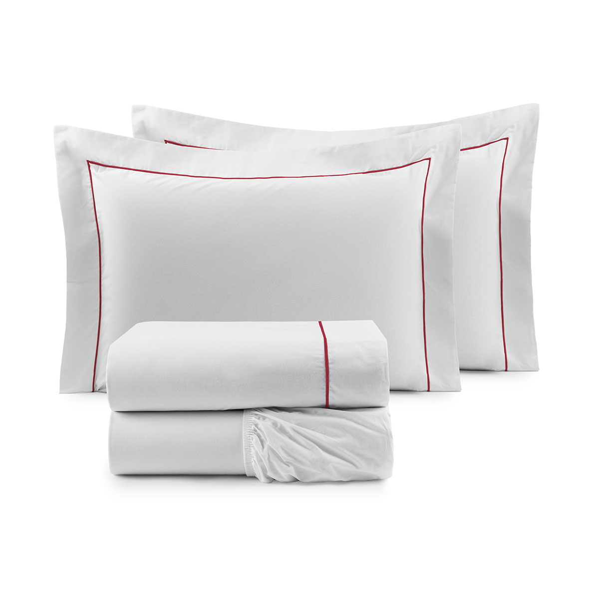 Kit Cobre Leito Casal Estampado Floral Vinho 200 Fios + Jogo de Cama 100% Algodão - 7 Peças