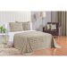 Kit Cobre Leito Elegance King 3 Peças Areia com 2 Porta Travesseiros