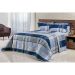 Kit Cobre Leito Estampado King Geométrico 200 Fios 100% Algodão + Jogo de Cama - 7 Peças