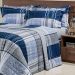 Kit Cobre Leito Estampado King Geométrico 200 Fios 100% Algodão + Jogo de Cama - 7 Peças