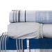 Kit Cobre Leito Estampado King Geométrico 200 Fios 100% Algodão + Jogo de Cama - 7 Peças