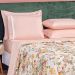 Kit Cobre Leito Floral King Estampado 3 Peças com 2 Porta Travesseiros
