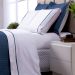 Kit Cobre Leito King Azul Marinho Dupla Face Matelado + Jogo de Cama 100% Algodão King - 7 Peças