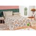 Kit Cobre Leito King Floral Estampada 3 Peças com 2 Porta Travesseiros