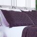 Kit Cobre Leito King Size 3 Peças Azul Marinho Matelado Trabalhado com Porta Travesseiros
