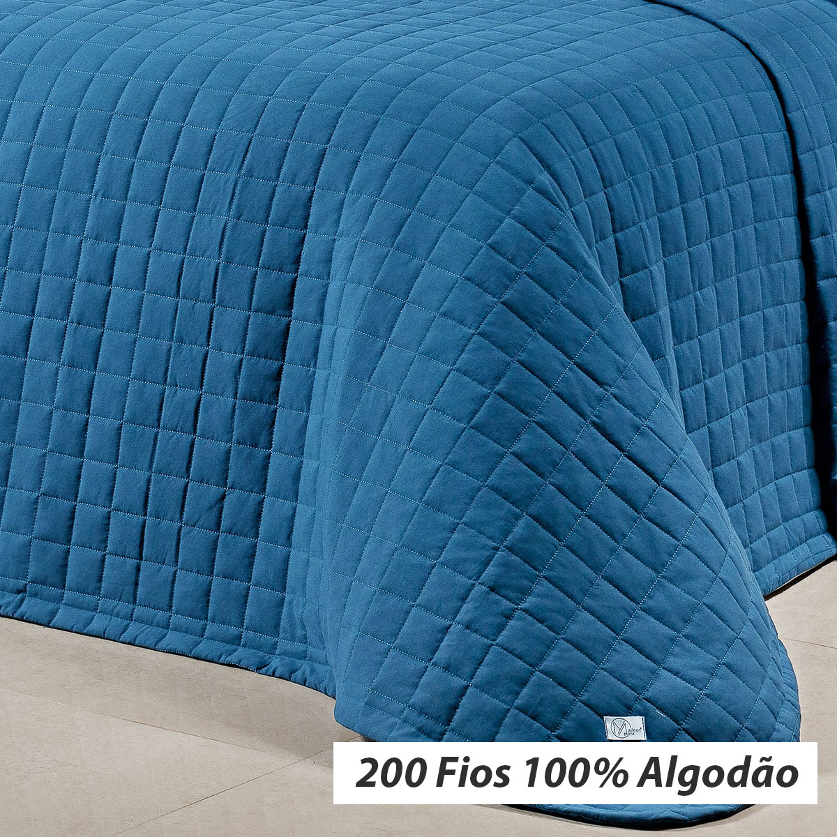 Kit Cobre Leito Liso Solteiro COOORR 200 Fios 100% Algodão 2 Peças