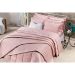 Kit Cobre Leito Queen 400 Fios Egípcio 100% Algodão Rosa + Jogo de Cama - 7 Peças