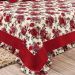 Kit Cobre Leito Riviera Queen Floral Vermelho 180 Fios 5 Peças