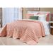 Kit Cobre Leito Rosa Queen Size 200 Fios 100% Algodão 3 Peças 2,60m x 2,40m