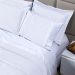 Kit Cobre Leito Solteiro Branco Dupla Face Micropercal + Jogo de Cama 100% Algodão - 5 Peças
