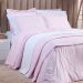 Kit Cobre Leito Solteiro Estampado Rosa Arabesco 2 Peças 100% Algodão 200 Fios