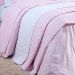Kit Cobre Leito Solteiro Estampado Rosa Arabesco 2 Peças 100% Algodão 200 Fios